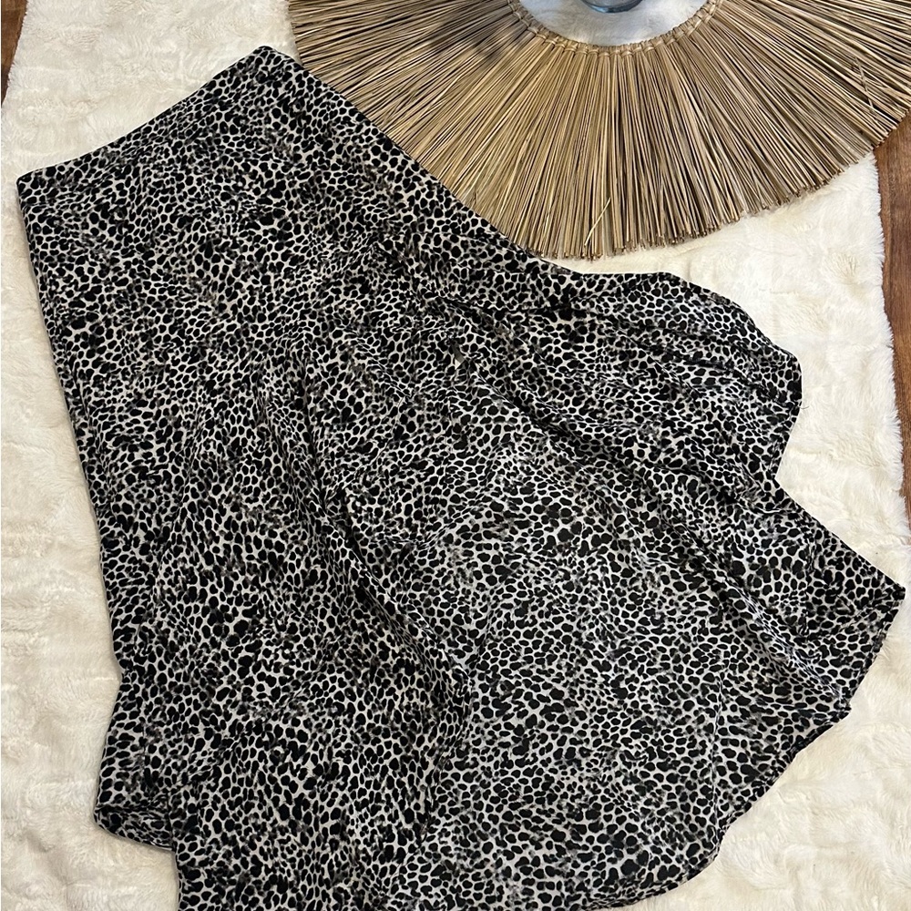 Leopard Print Maxi Skirt